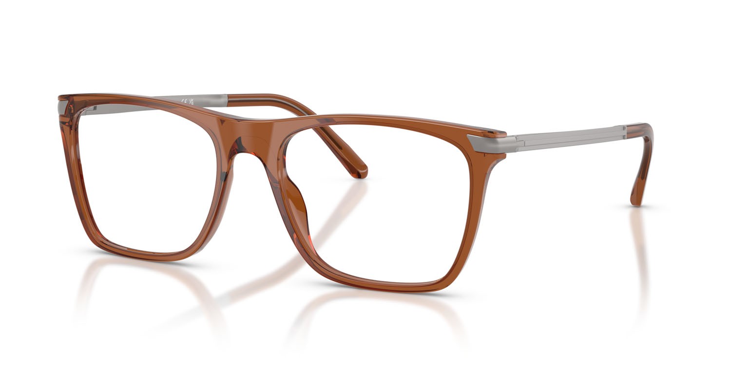 Eyeglasses Sferoflex SF 1153 (C647) color marrone trasparente lucido shape square lenses lente demo