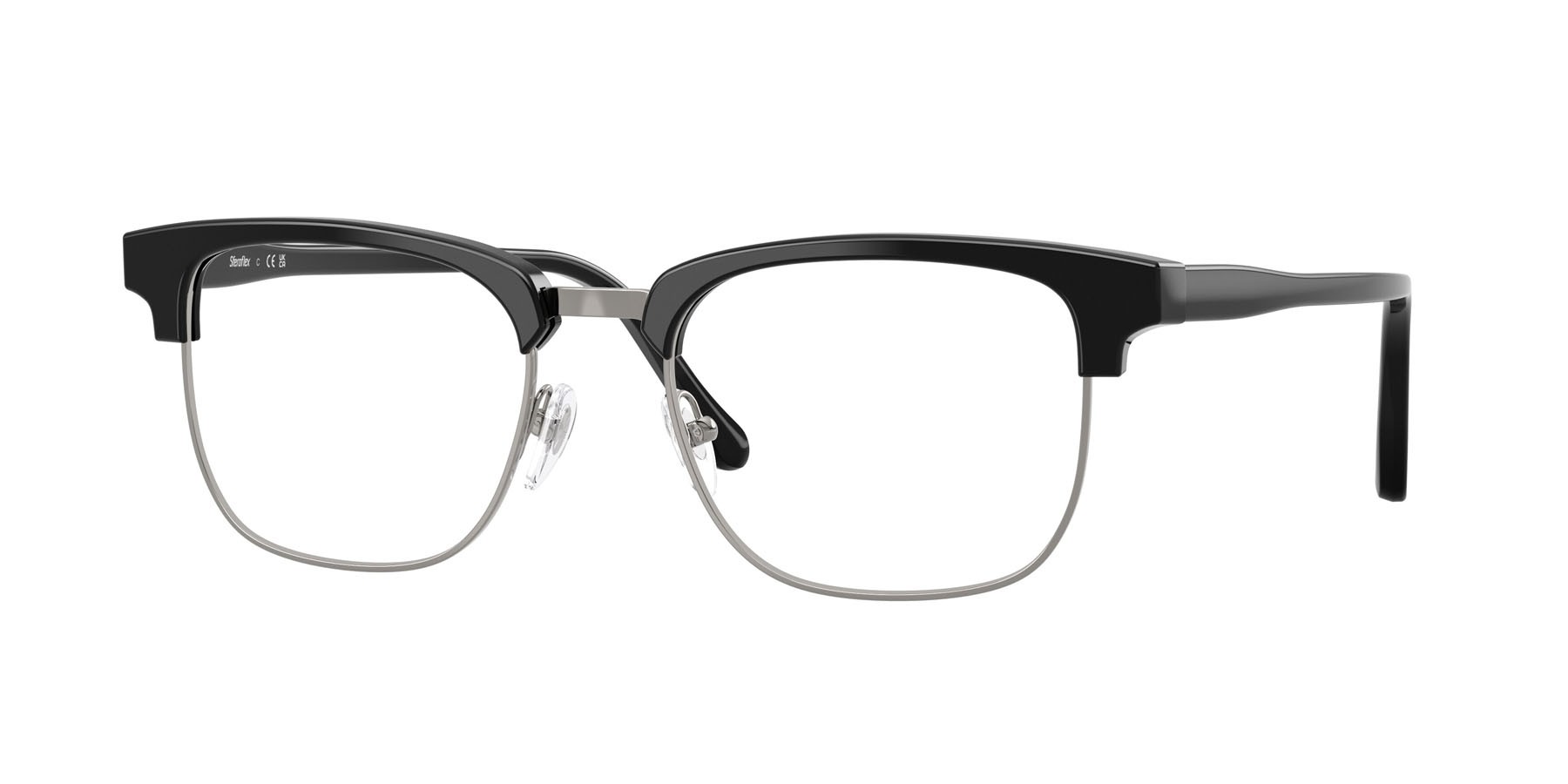 Eyeglasses Sferoflex SF 1154 (C649) color nero lucido shape square lenses lente demo