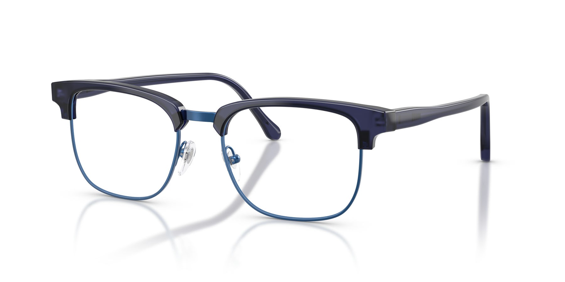 Eyeglasses Sferoflex SF 1154 (C651) color blu opalino shape square lenses lente demo