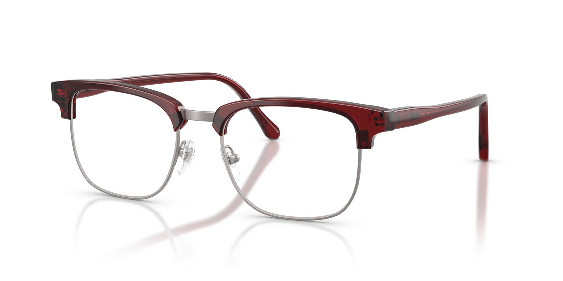 Eyeglasses Sferoflex SF 1154 (C652) color bordeaux opalescente shape square lenses lente demo