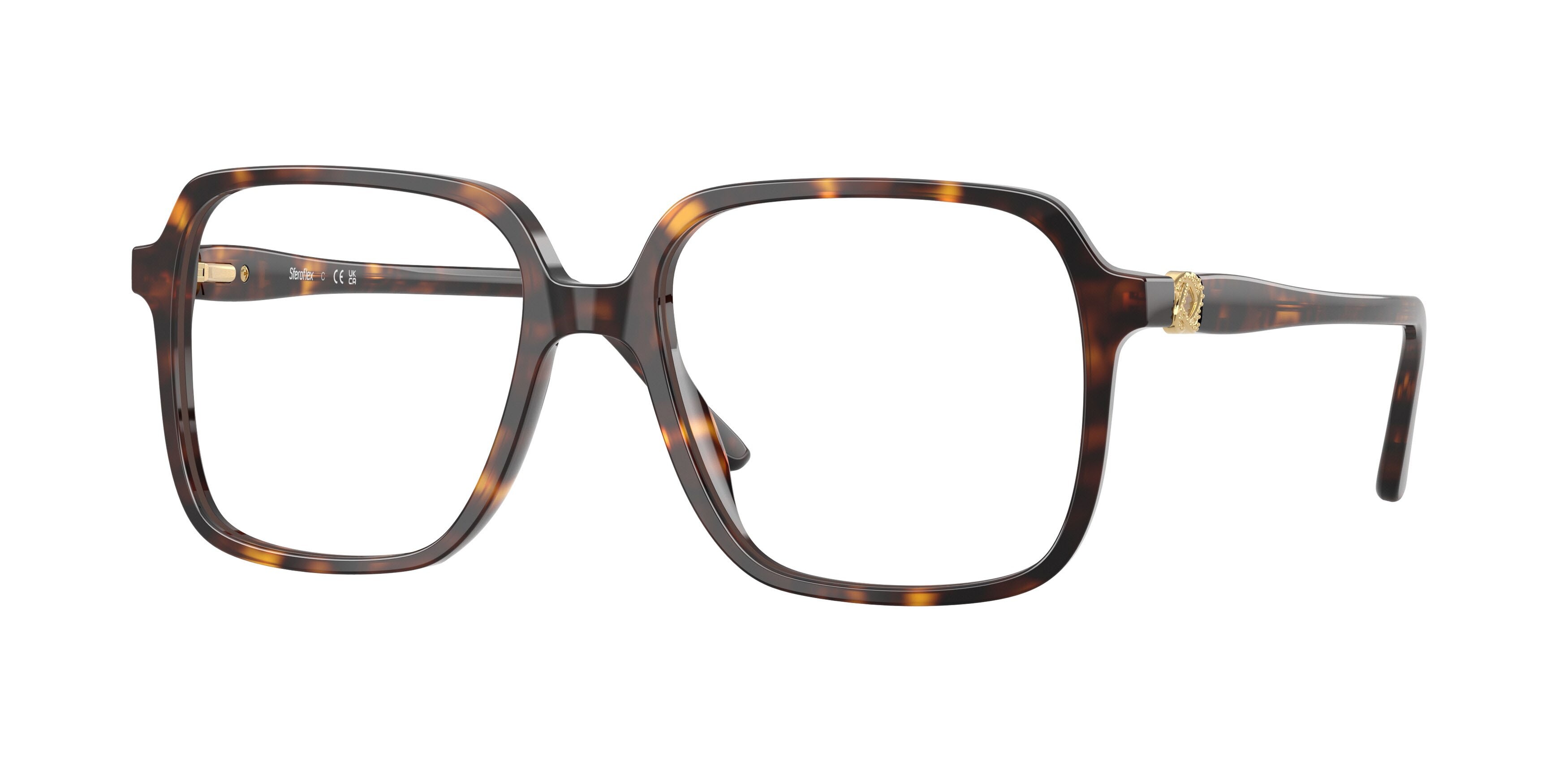 Eyeglasses Sferoflex SF 1581 (C653) color havana lucido shape square lenses lente demo