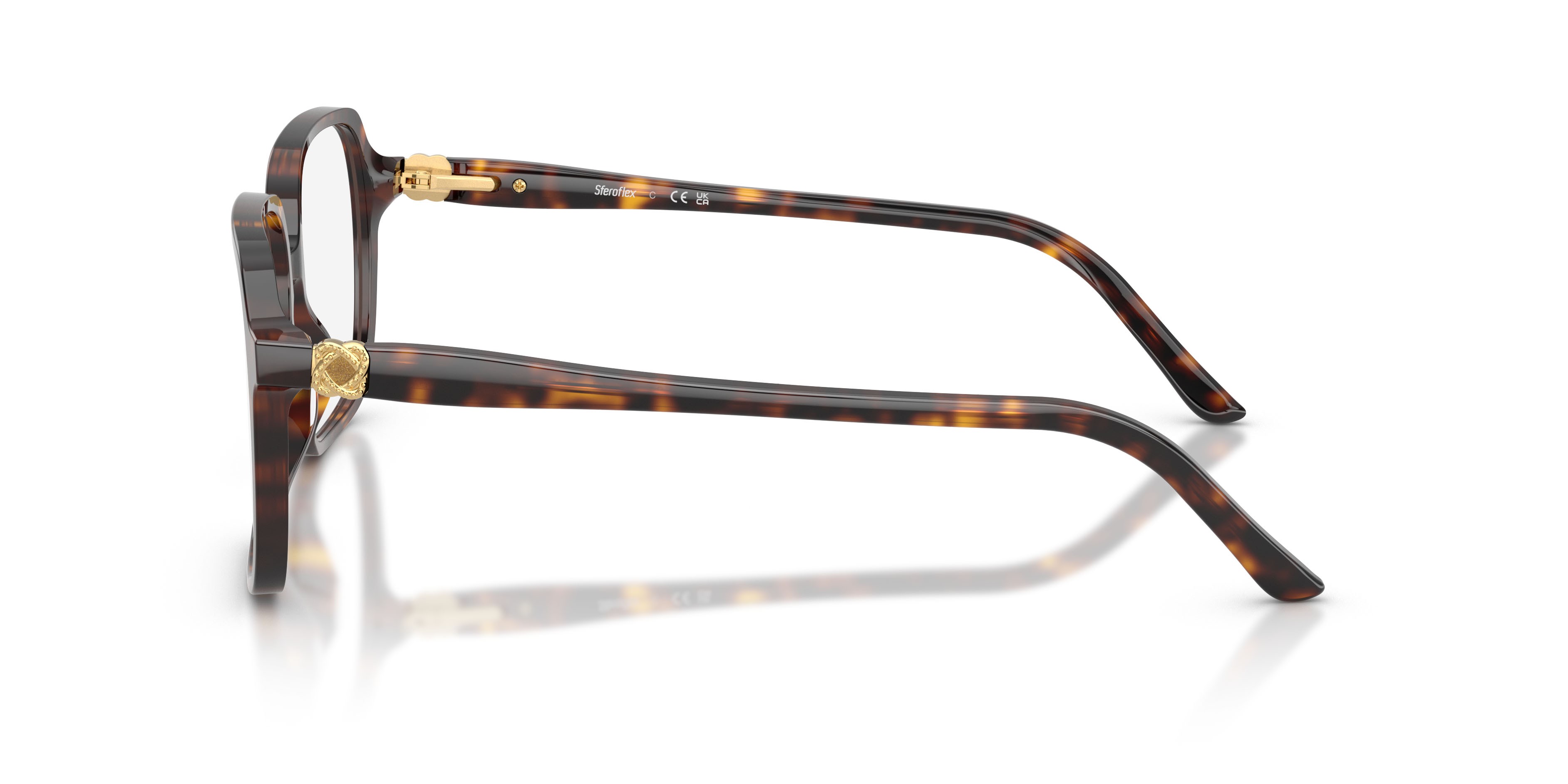 Eyeglasses Sferoflex SF 1581 (C653) color havana lucido shape square lenses lente demo