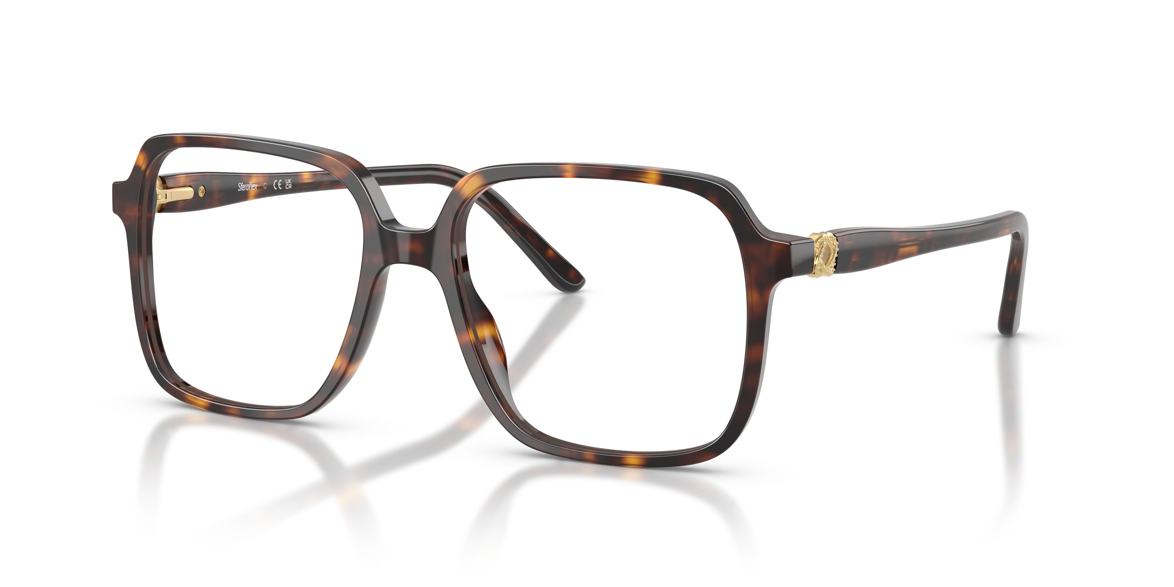 Eyeglasses Sferoflex SF 1581 (C653) color havana lucido shape square lenses lente demo