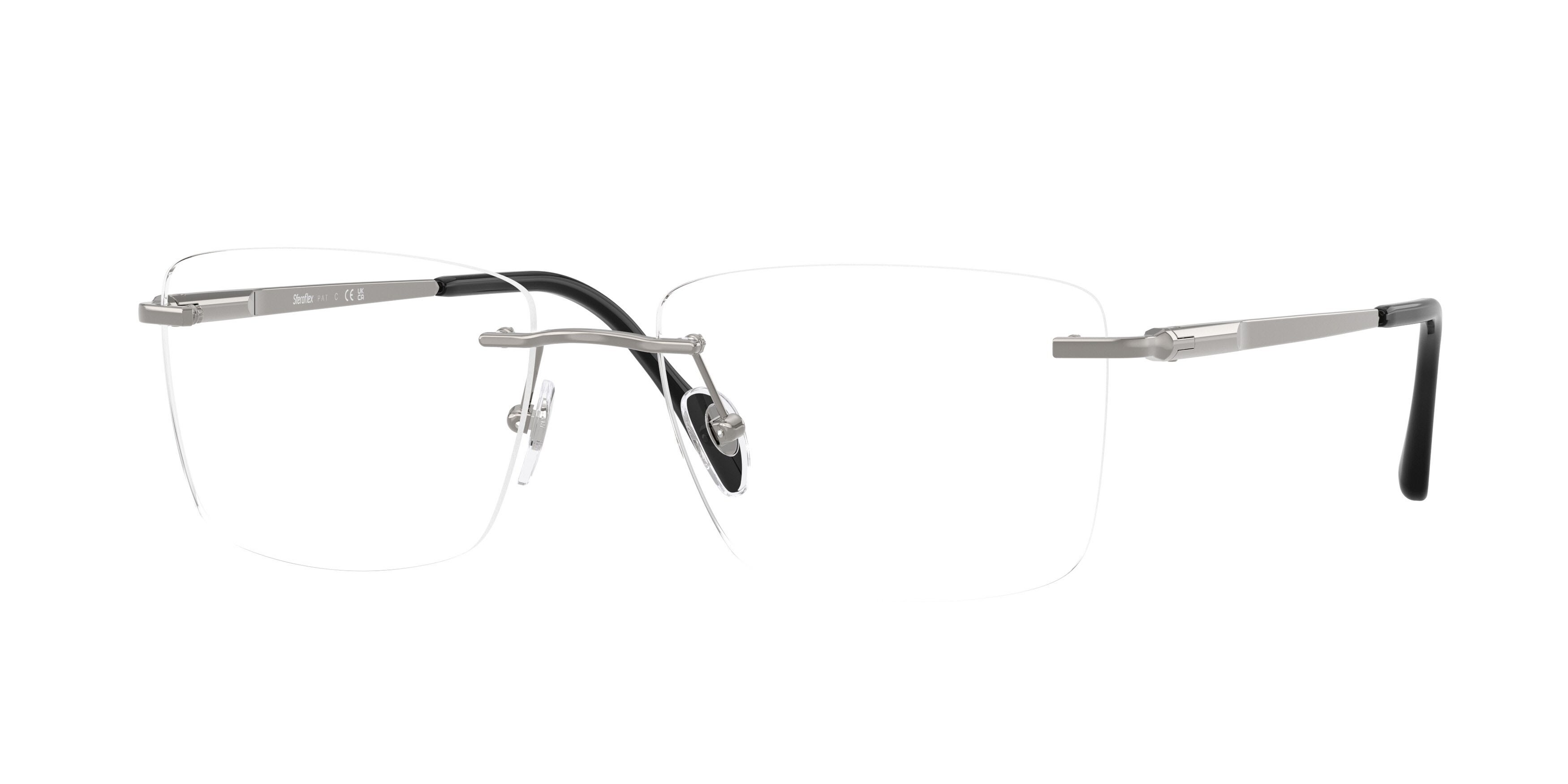 Eyeglasses Sferoflex SF 2304 (268) color gunmetal lucido shape square lenses lente demo