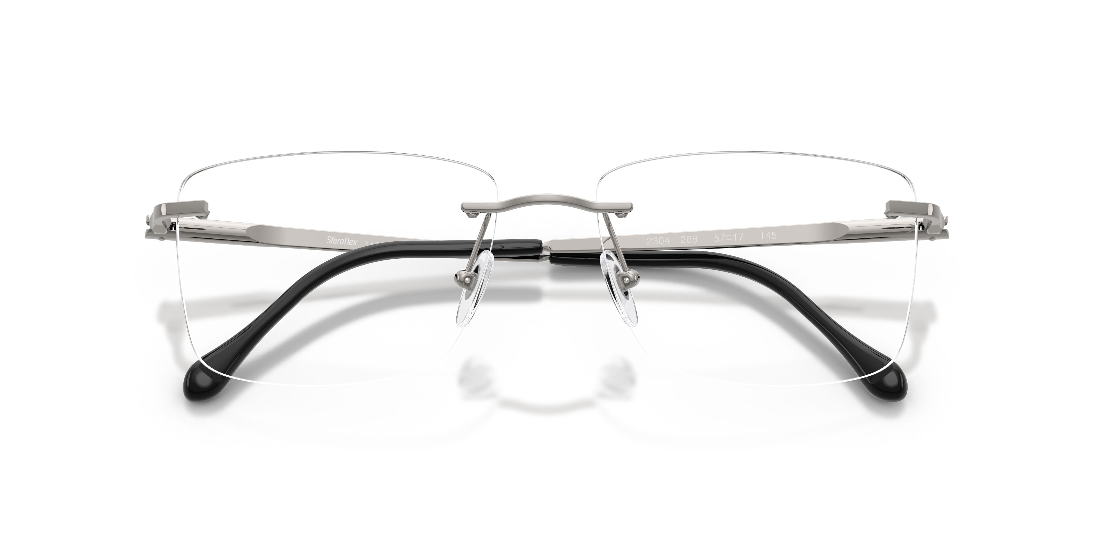 Eyeglasses Sferoflex SF 2304 (268) color gunmetal lucido shape square lenses lente demo