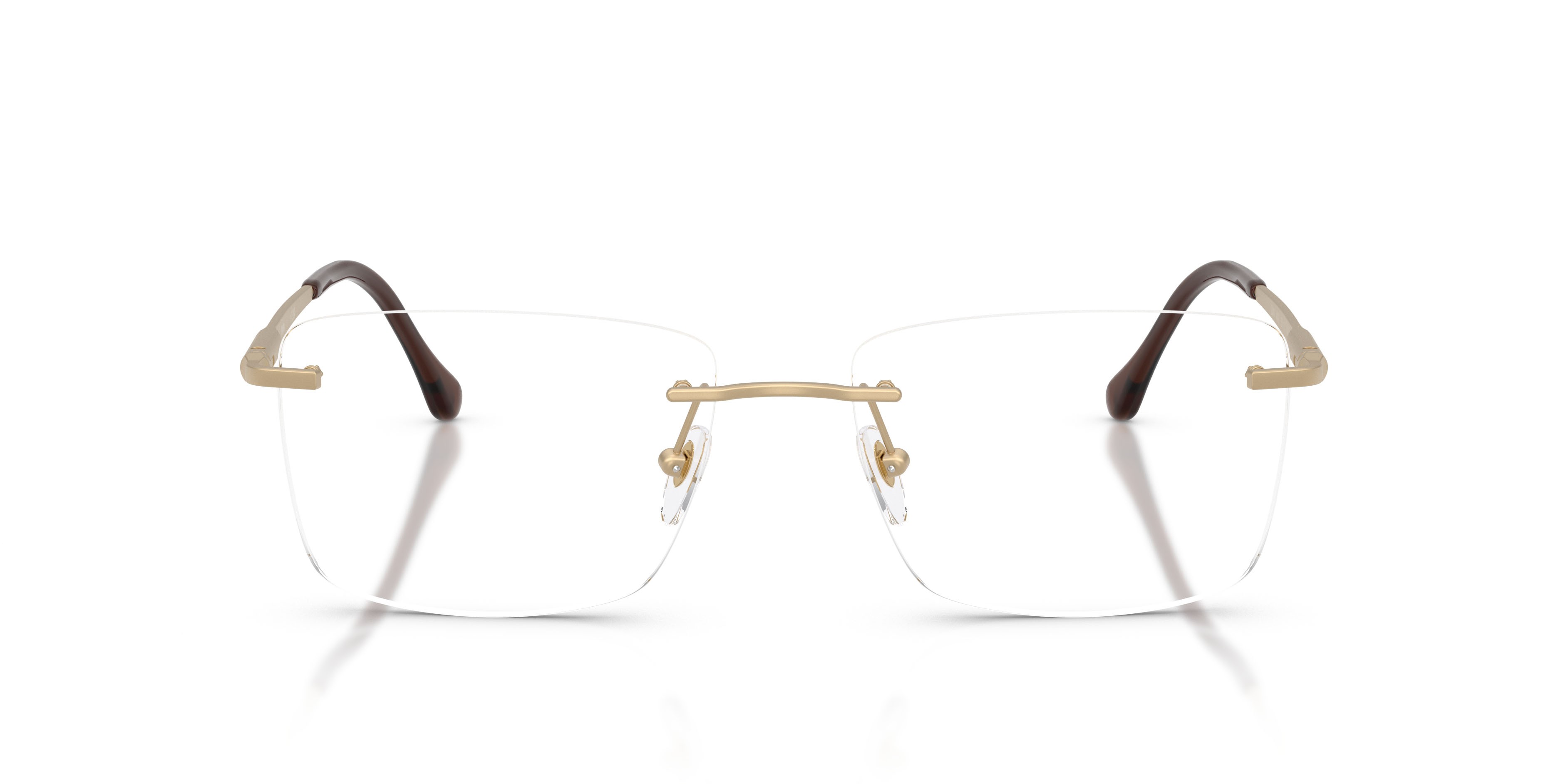 Eyeglasses Sferoflex SF 2304 (440S) color oro pallido opaco shape square lenses lente demo