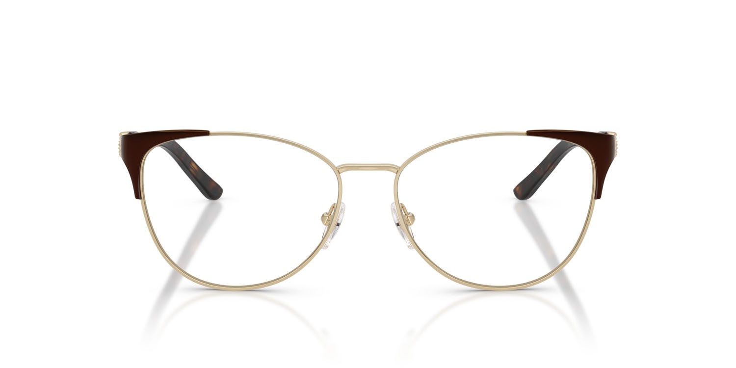 Eyeglasses Sferoflex SF 2603 (534) color oro pallido lucido/paper havana shape butterfly lenses lente demo