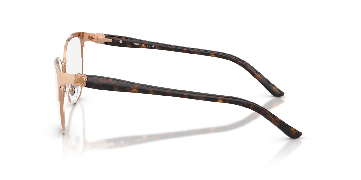 Eyeglasses Sferoflex SF 2603 (535) color rame lucido/panna opaco shape butterfly lenses lente demo
