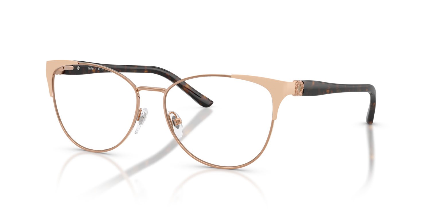 Eyeglasses Sferoflex SF 2603 (535) color rame lucido/panna opaco shape butterfly lenses lente demo