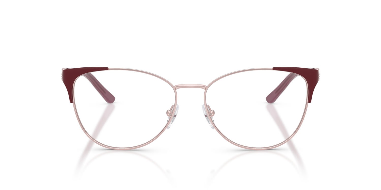 Eyeglasses Sferoflex SF 2603 (536) color rosa lucido/bordeaux gunmetal opaco shape butterfly lenses lente demo