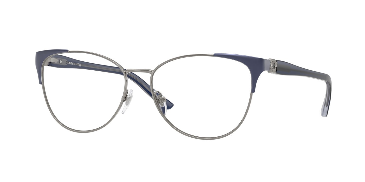 Eyeglasses Sferoflex SF 2603 (537) color canna di fucile lucido/viola opaco shape butterfly lenses lente demo