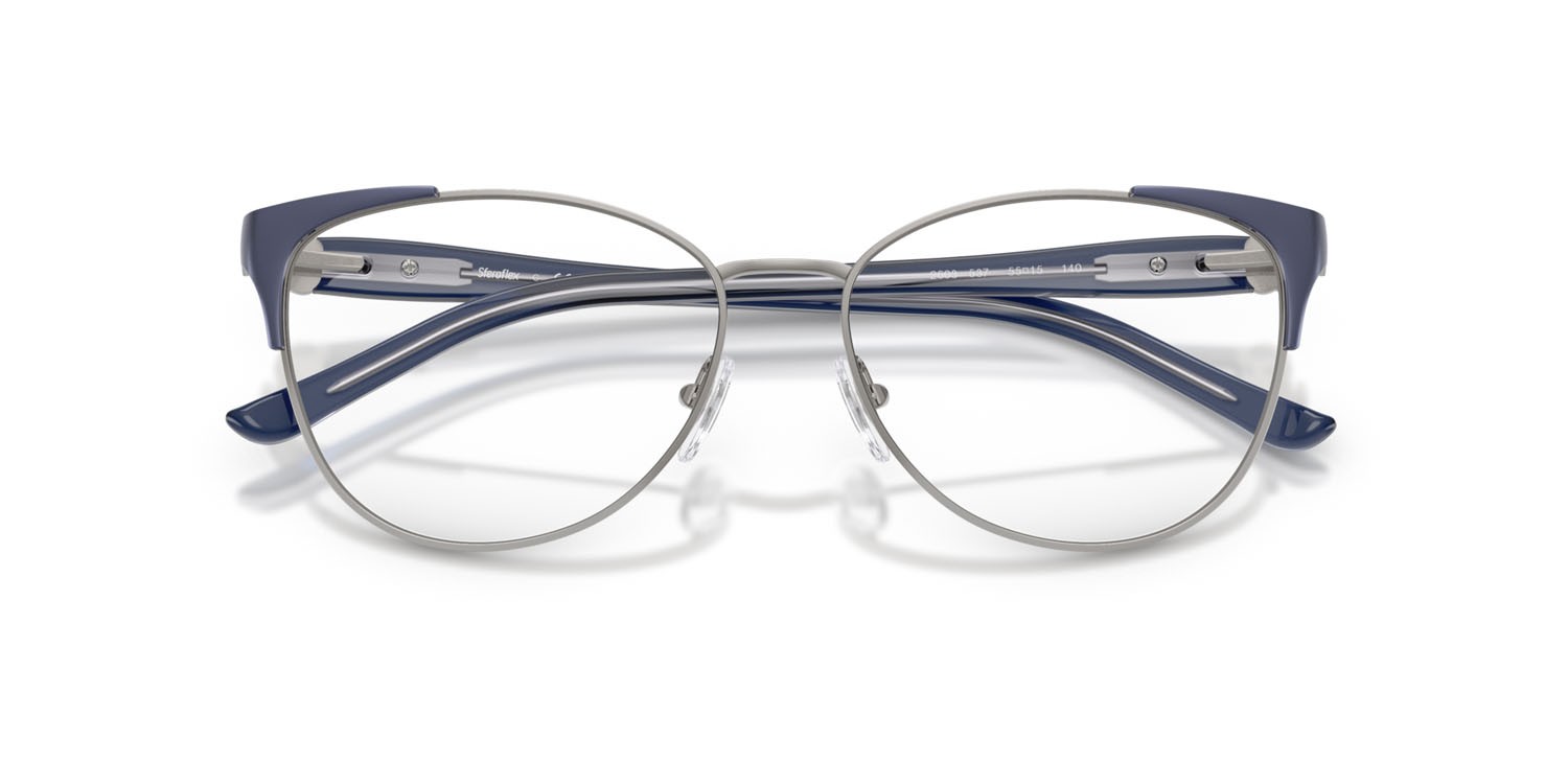 Eyeglasses Sferoflex SF 2603 (537) color canna di fucile lucido/viola opaco shape butterfly lenses lente demo