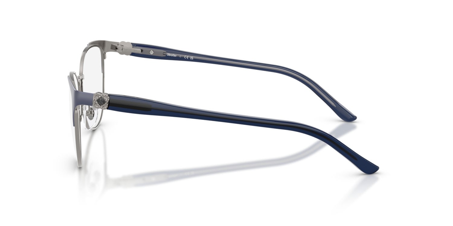 Eyeglasses Sferoflex SF 2603 (537) color canna di fucile lucido/viola opaco shape butterfly lenses lente demo