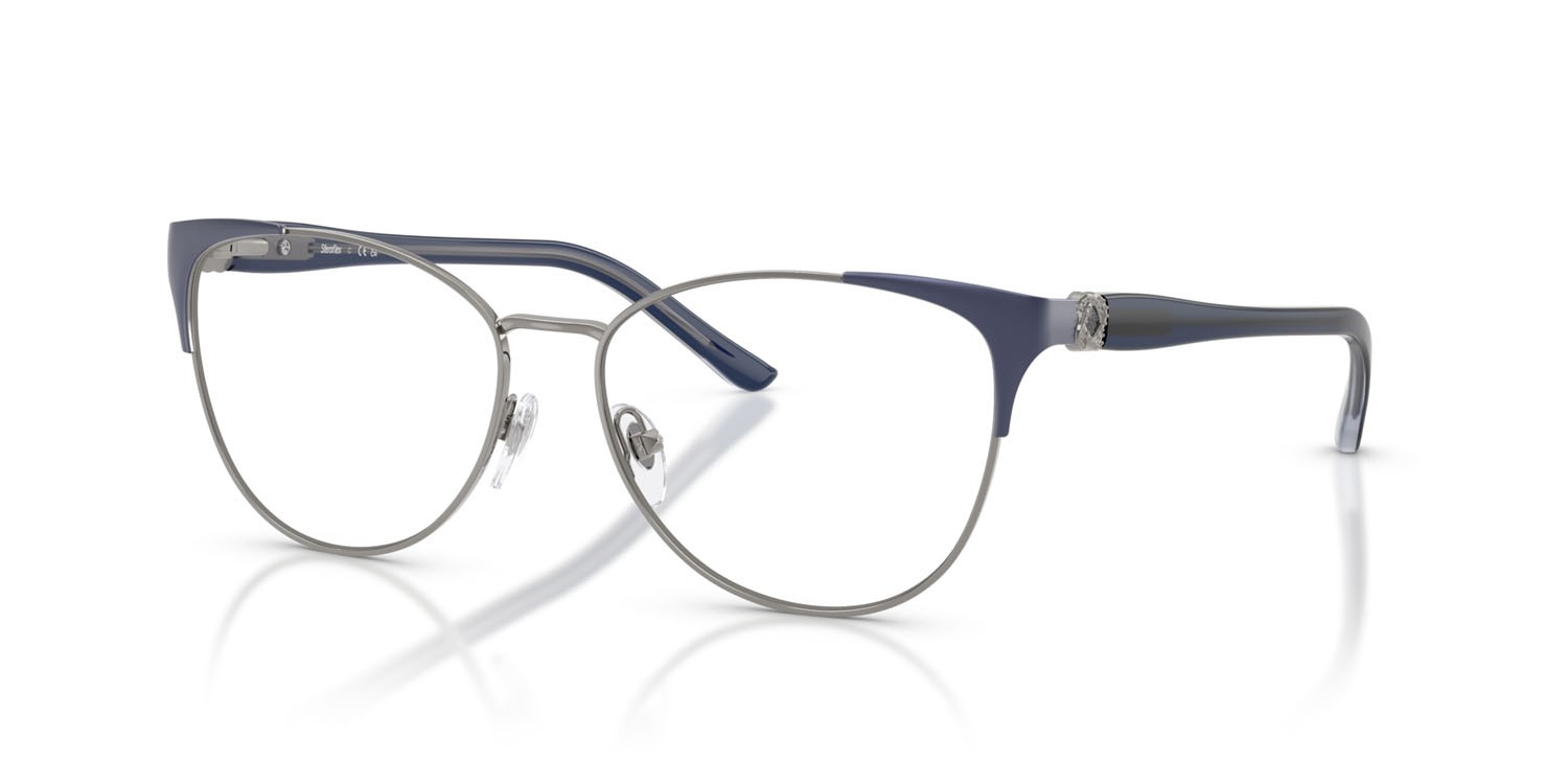 Eyeglasses Sferoflex SF 2603 (537) color canna di fucile lucido/viola opaco shape butterfly lenses lente demo