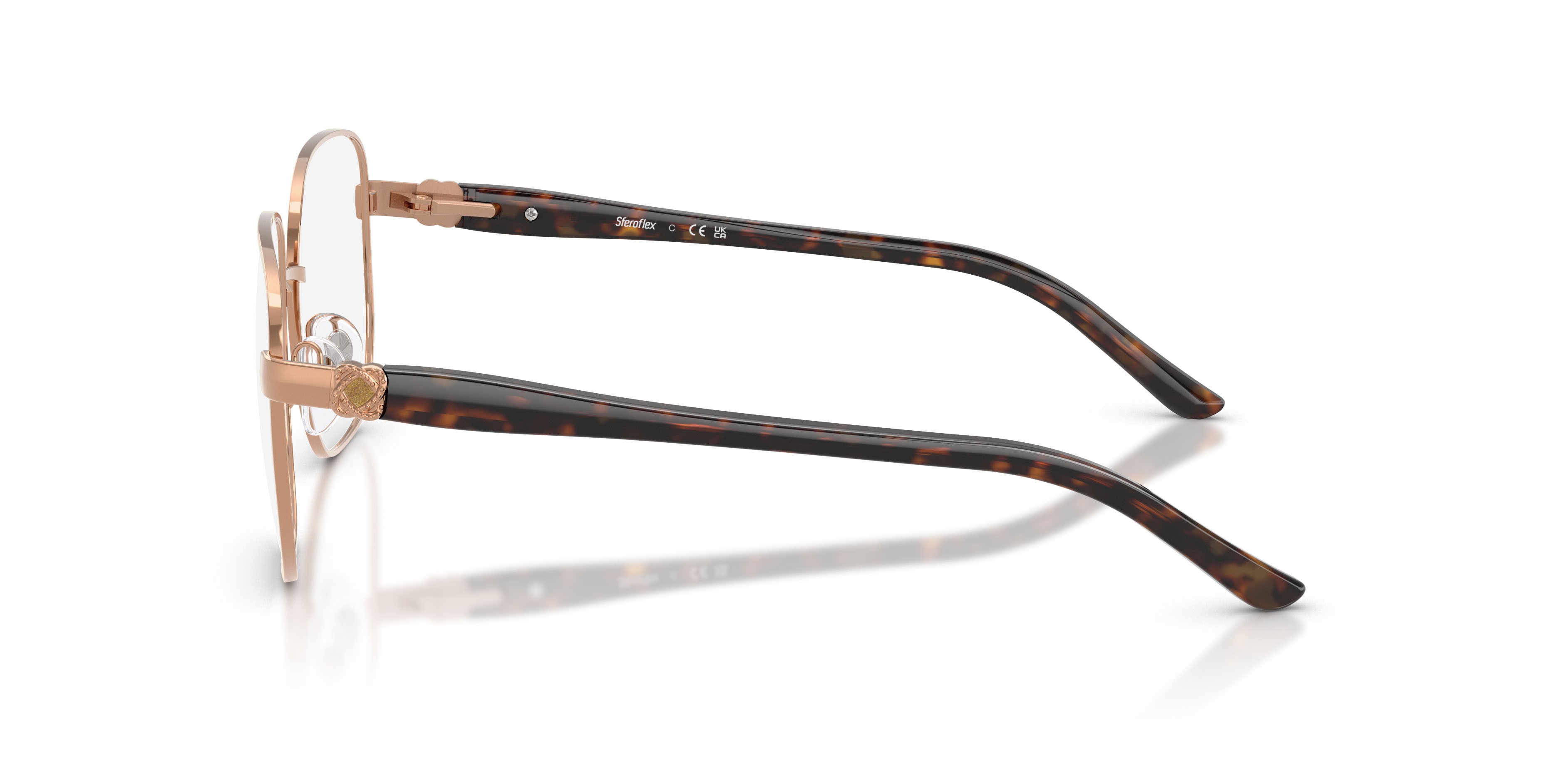 Eyeglasses Sferoflex SF 2606 (488) color rame lucido shape square lenses lente demo