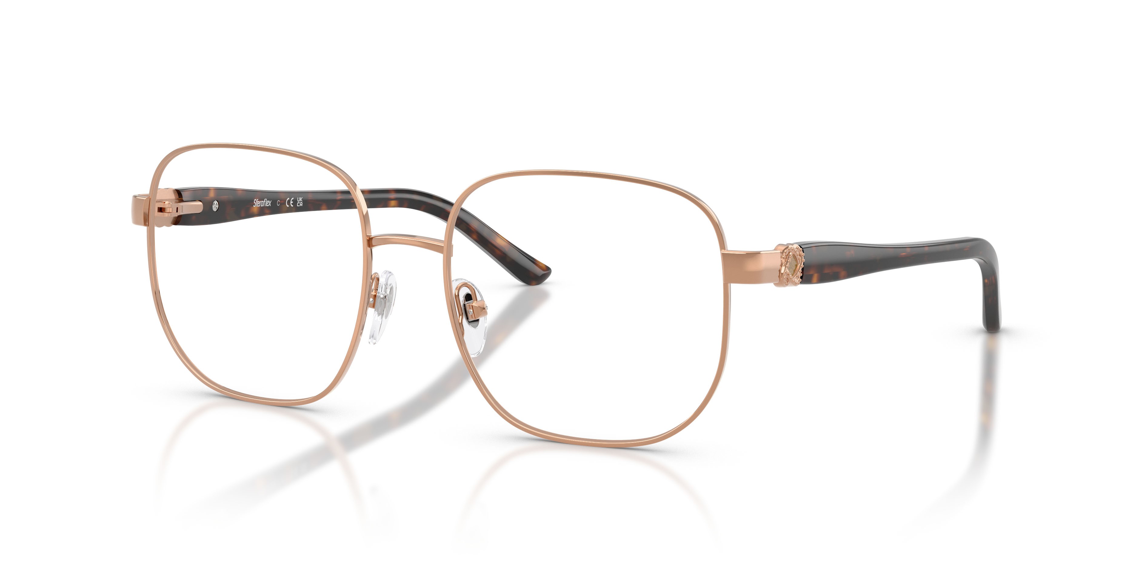 Eyeglasses Sferoflex SF 2606 (488) color rame lucido shape square lenses lente demo