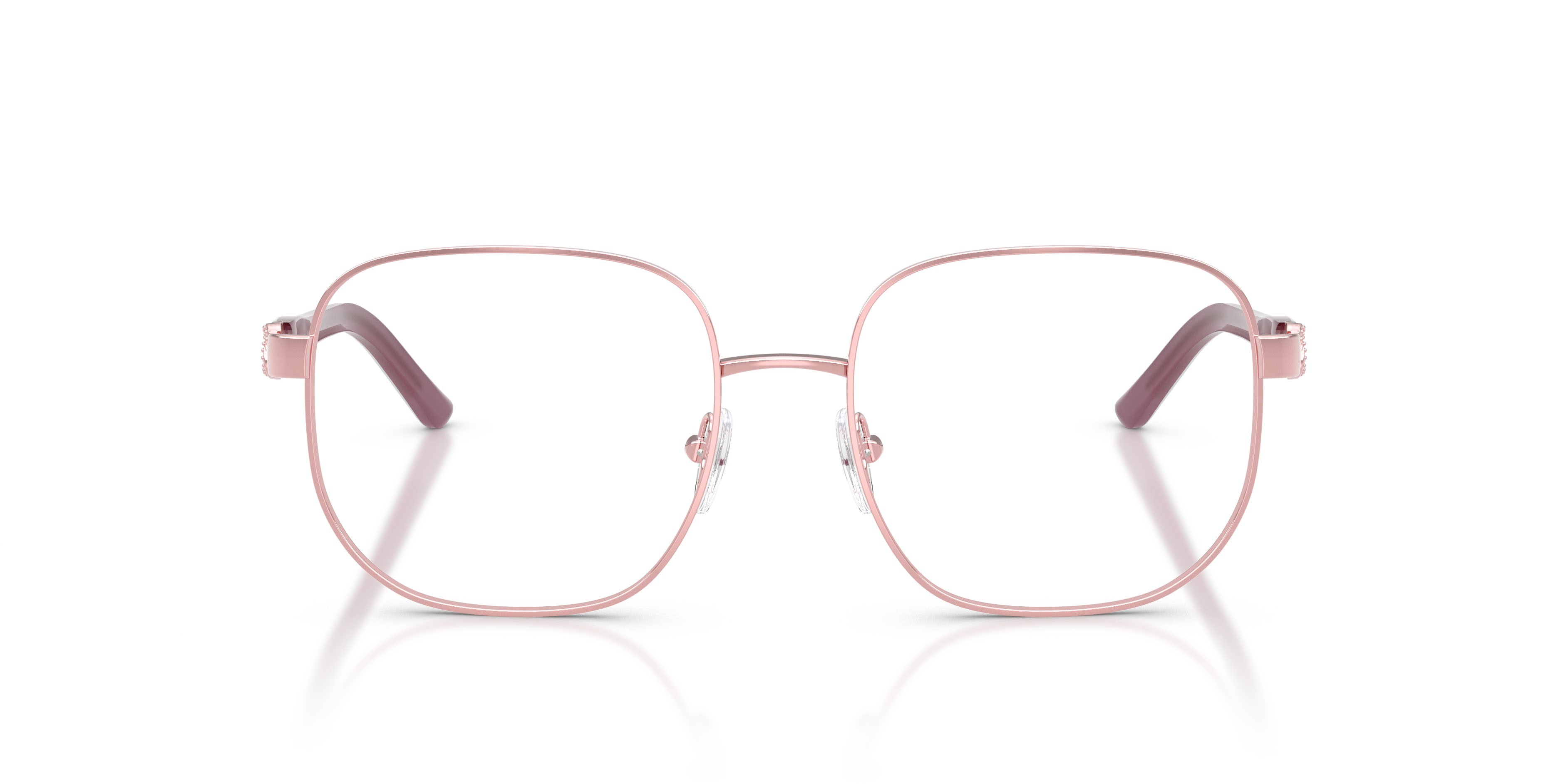 Eyeglasses Sferoflex SF 2606 (490) color rosa lucido shape square lenses lente demo