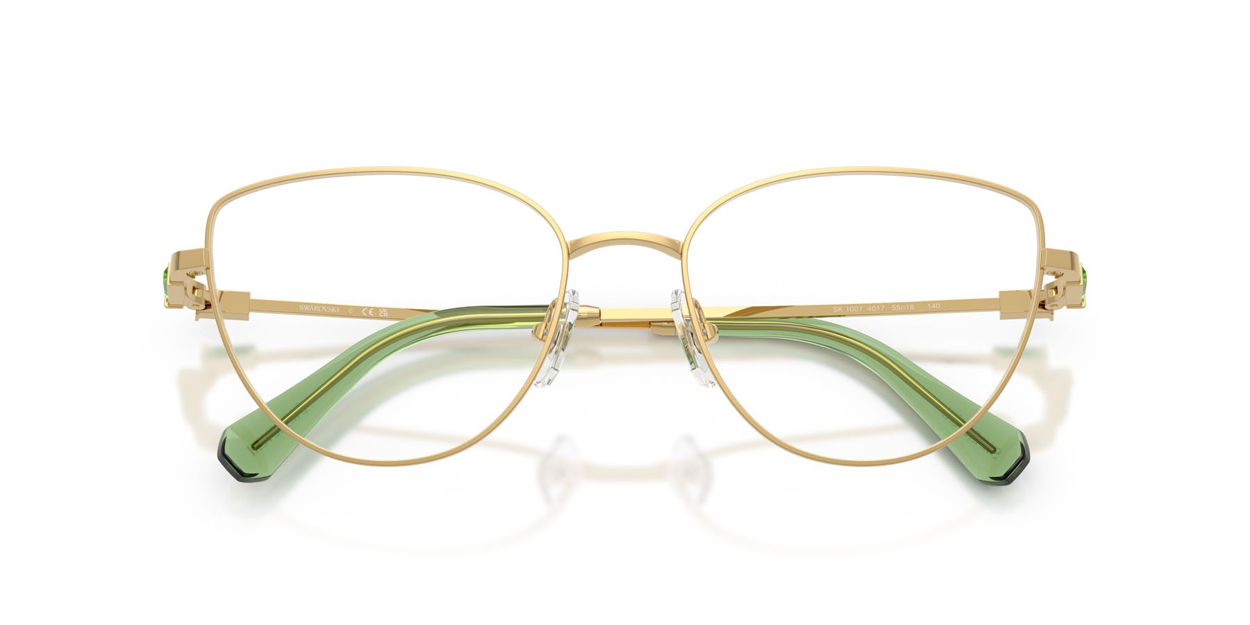 Occhiali da vista Swarovski SK 1007 (4017) colore oro forma cat eye lenti lente demo