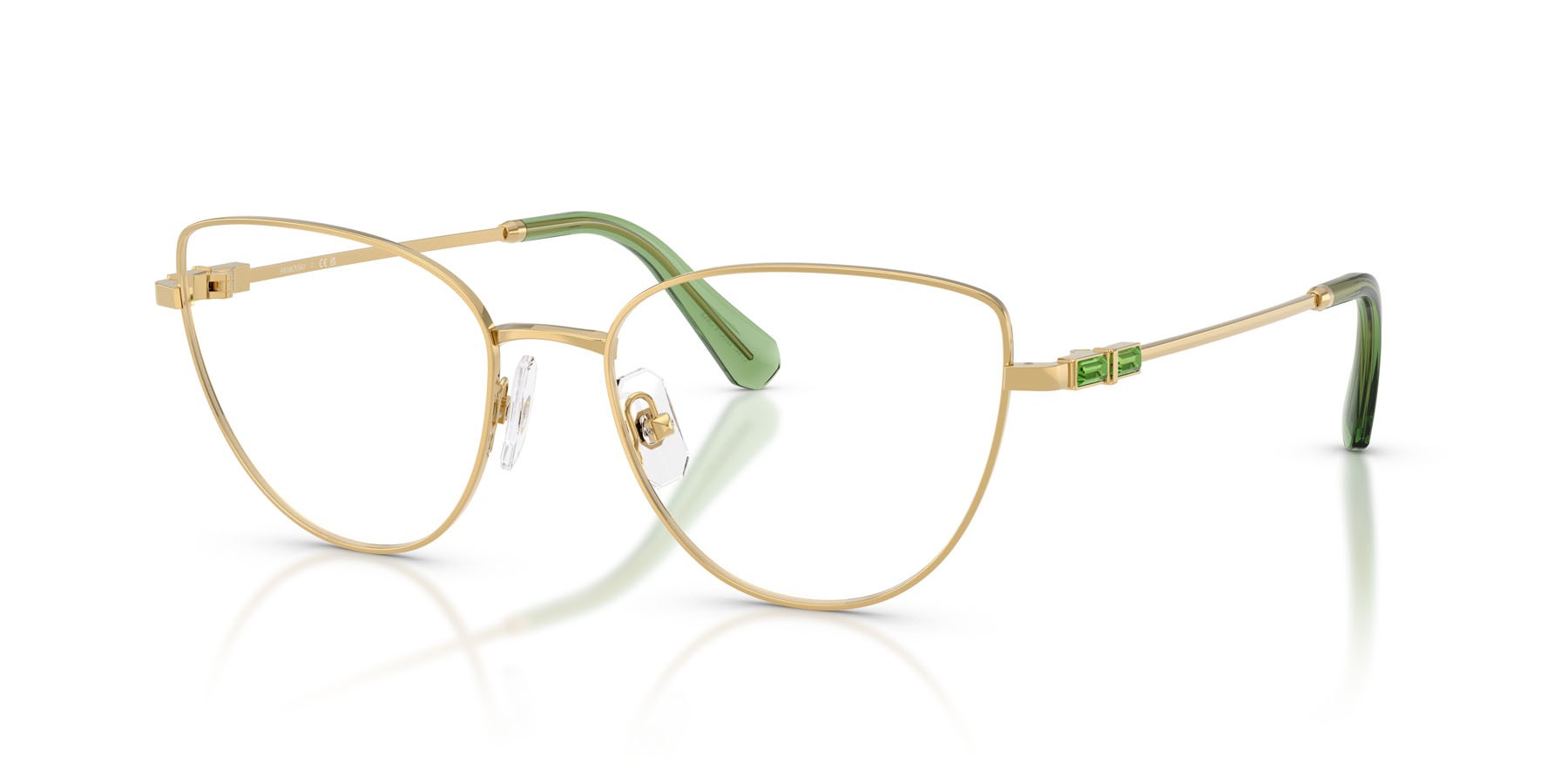 Occhiali da vista Swarovski SK 1007 (4017) colore oro forma cat eye lenti lente demo