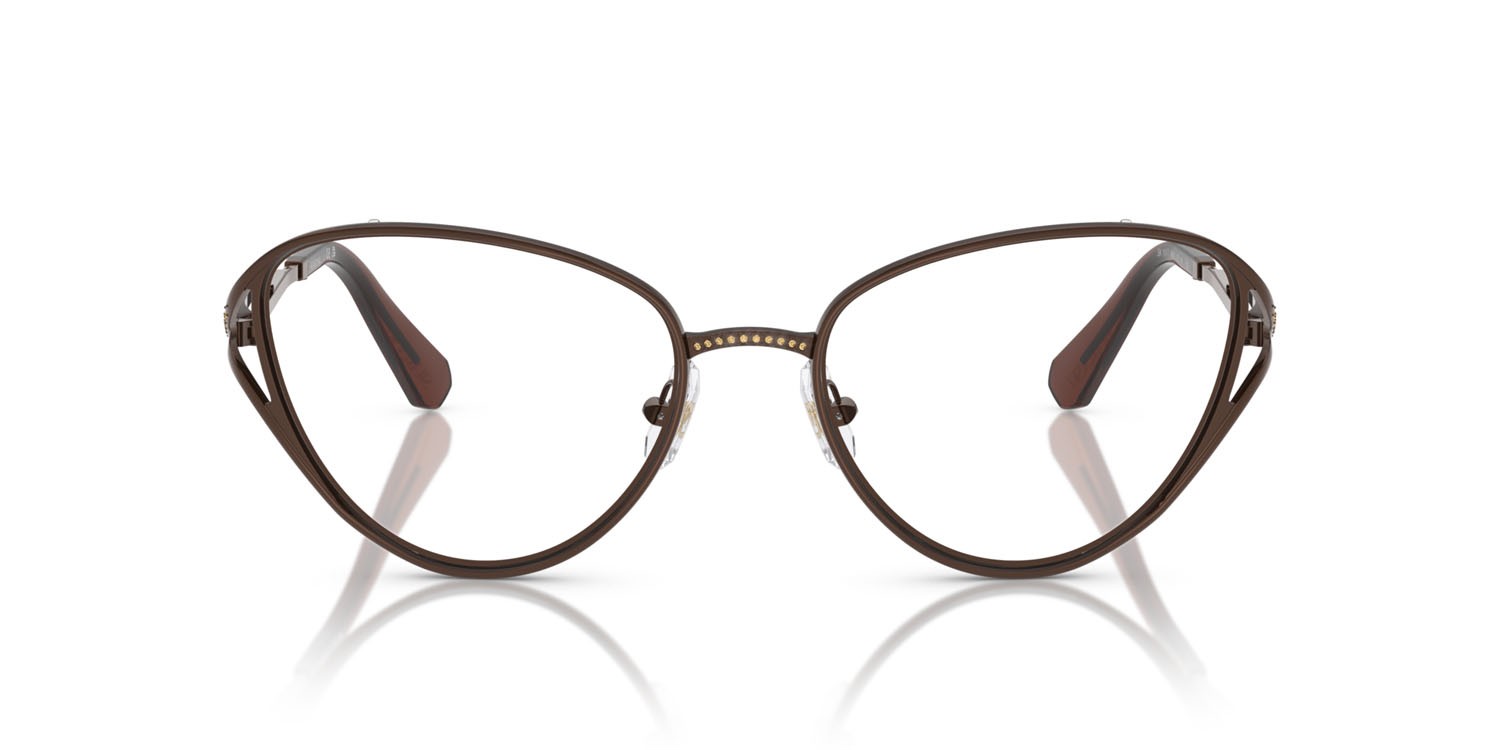 Eyeglasses Swarovski SK 1017 (4002) color marrone shape cat eye lenses lente demo