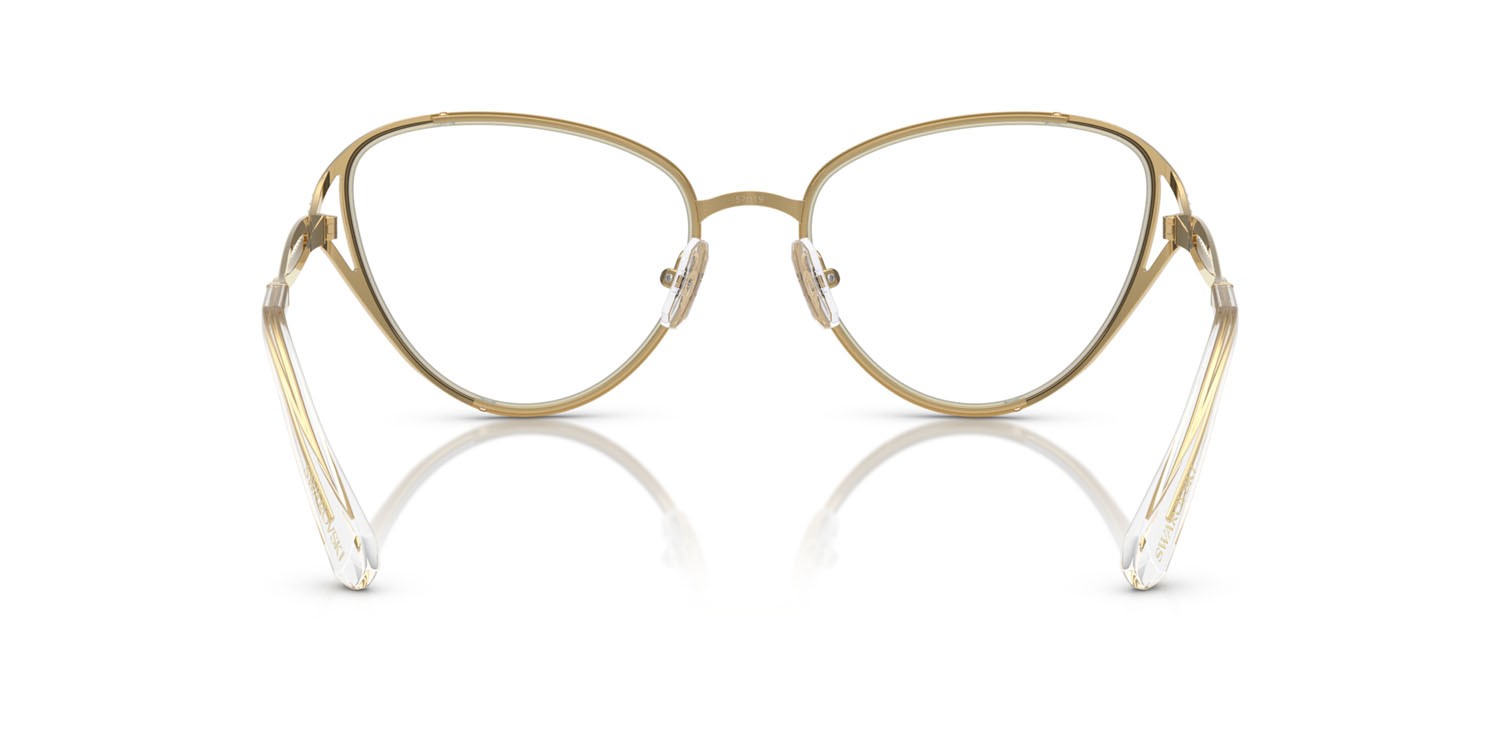 Occhiali da vista Swarovski SK 1017 (4004) colore oro forma cat eye lenti lente demo