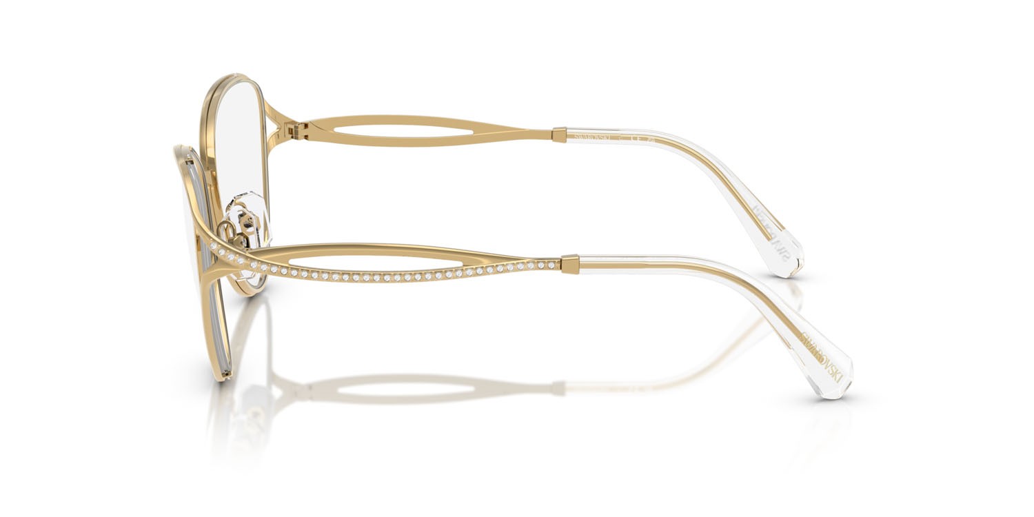 Occhiali da vista Swarovski SK 1017 (4004) colore oro forma cat eye lenti lente demo