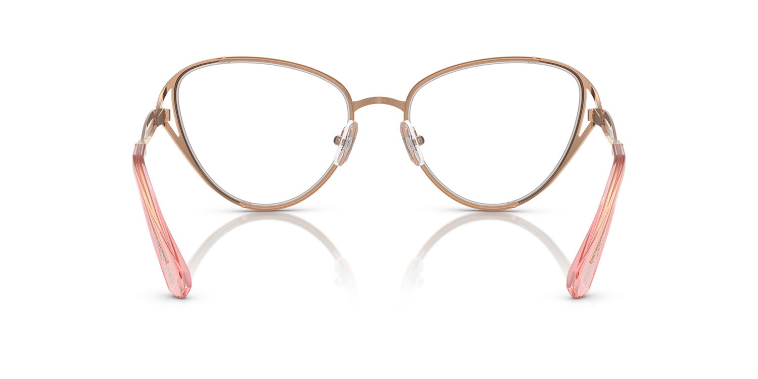 Eyeglasses Swarovski SK 1017 (4014) color oro rose shape cat eye lenses lente demo