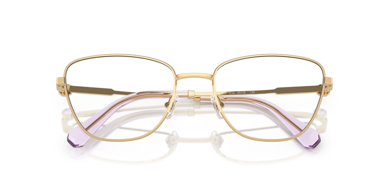 Eyeglasses Swarovski SK 1018 (4036) color oro shape cat eye lenses lente demo
