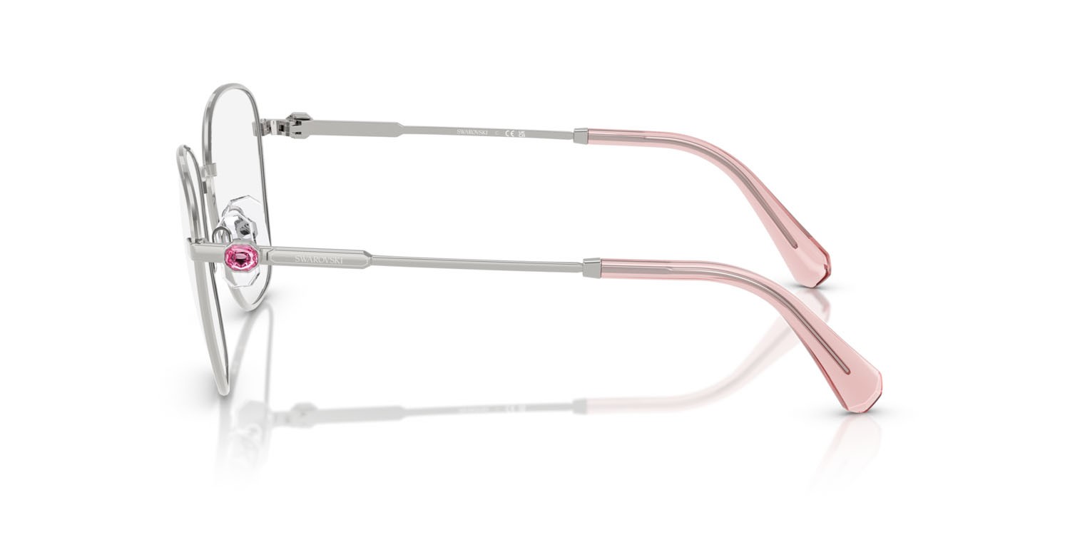 Occhiali da vista Swarovski SK 1019 (4001) colore argento forma quadrato lenti lente demo
