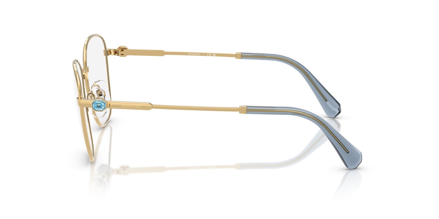 Eyeglasses Swarovski SK 1019 (4021) color oro shape square lenses lente demo