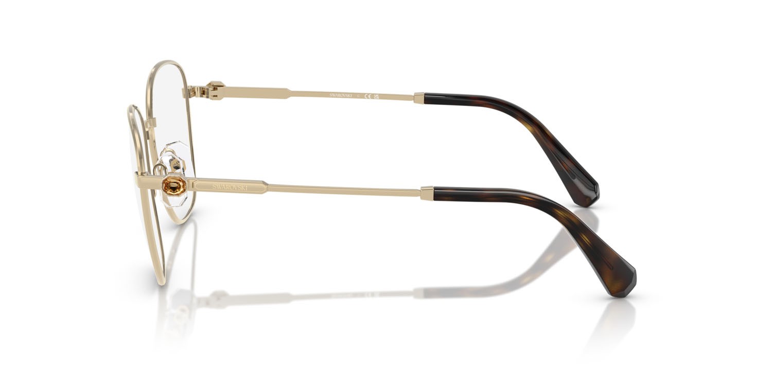 Eyeglasses Swarovski SK 1019 (4028) color oro pallido shape square lenses lente demo