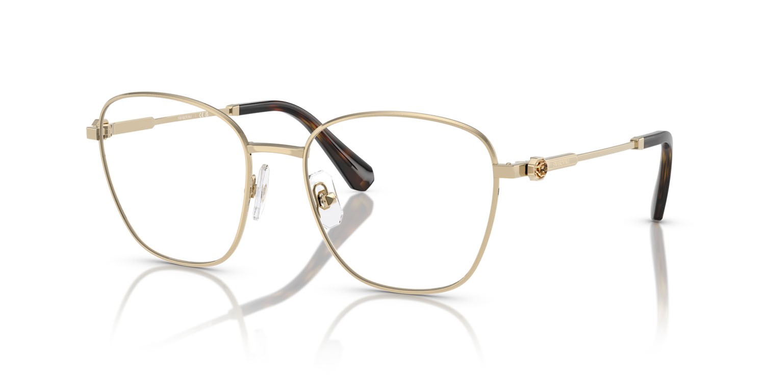 Eyeglasses Swarovski SK 1019 (4028) color oro pallido shape square lenses lente demo