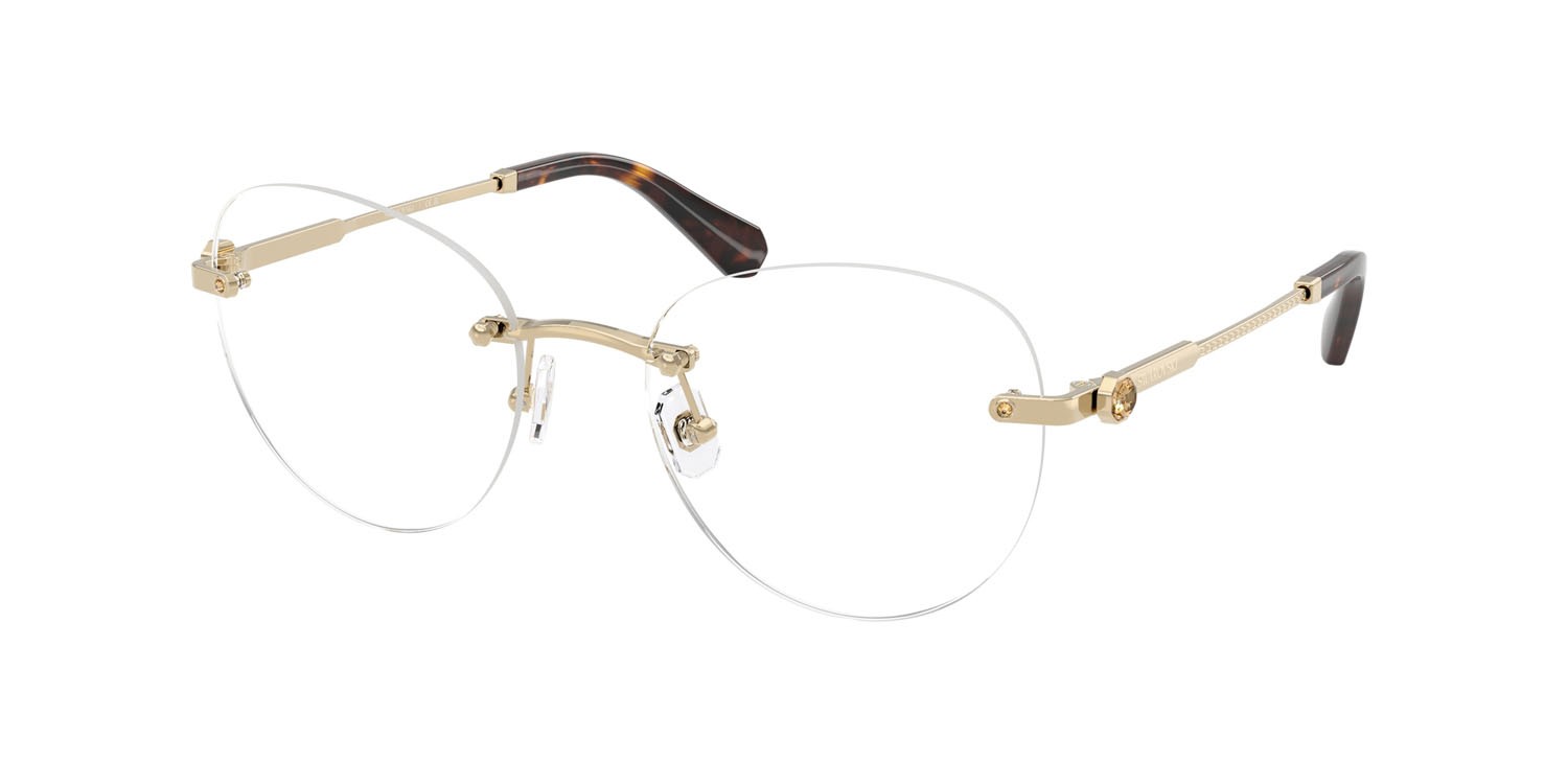 Eyeglasses Swarovski SK 1021 (4013) color oro pallido shape pantos lenses lente demo