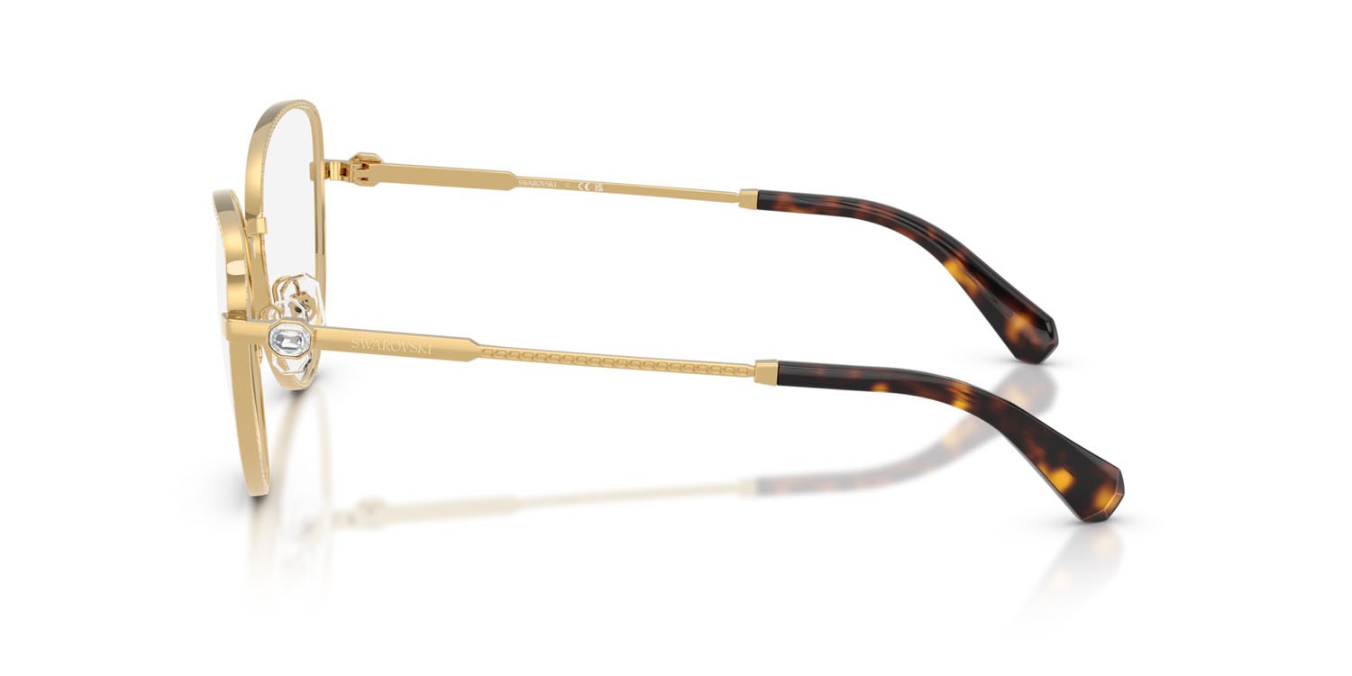 Eyeglasses Swarovski SK 1022 (4004) color oro shape cat eye lenses lente demo