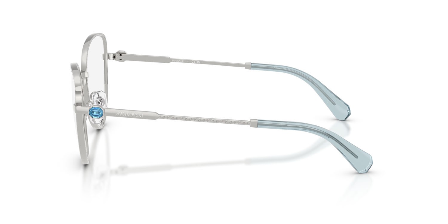 Eyeglasses Swarovski SK 1022 (4020) color argento shape cat eye lenses lente demo