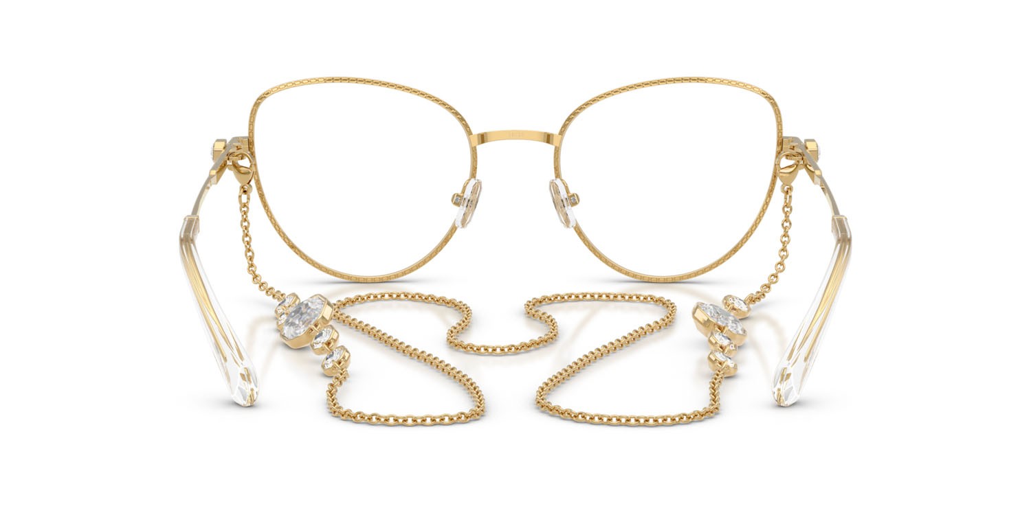 Eyeglasses Swarovski SK 1022 (4039) color oro shape cat eye lenses lente demo