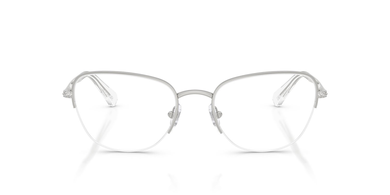 Eyeglasses Swarovski SK 1023 (4001) color argento shape cat eye lenses lente demo