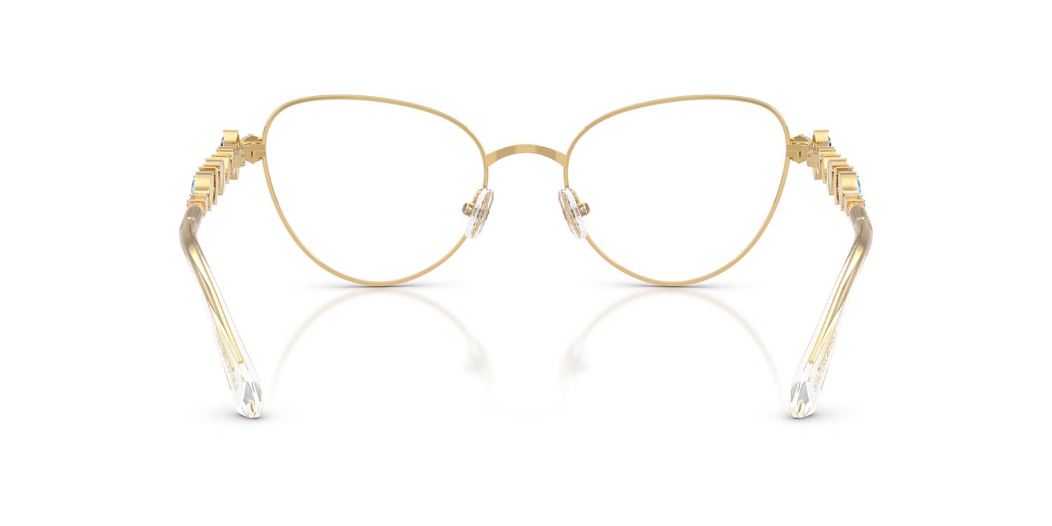 Eyeglasses Swarovski SK 1024 (404M) color oro shape cat eye lenses lente demo