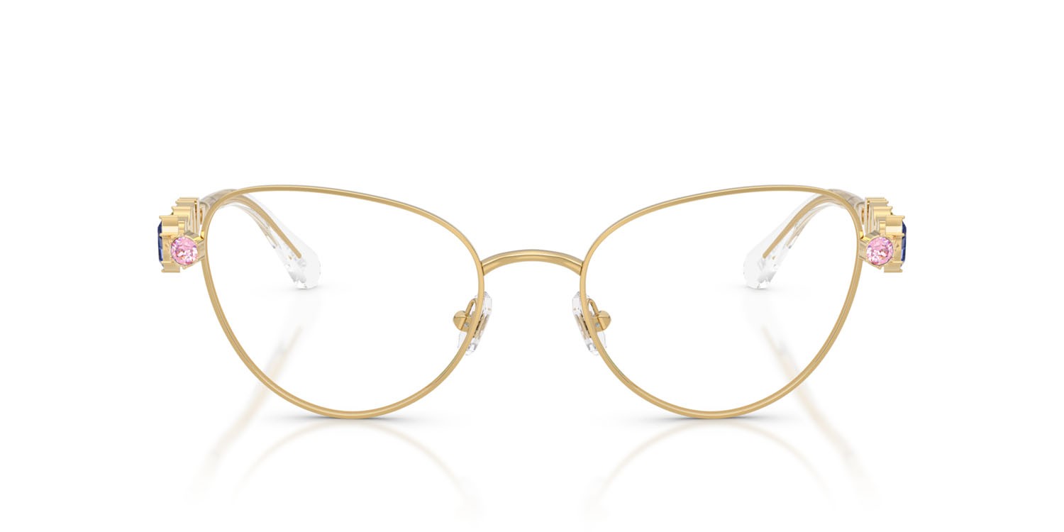 Eyeglasses Swarovski SK 1024 (404M) color oro shape cat eye lenses lente demo
