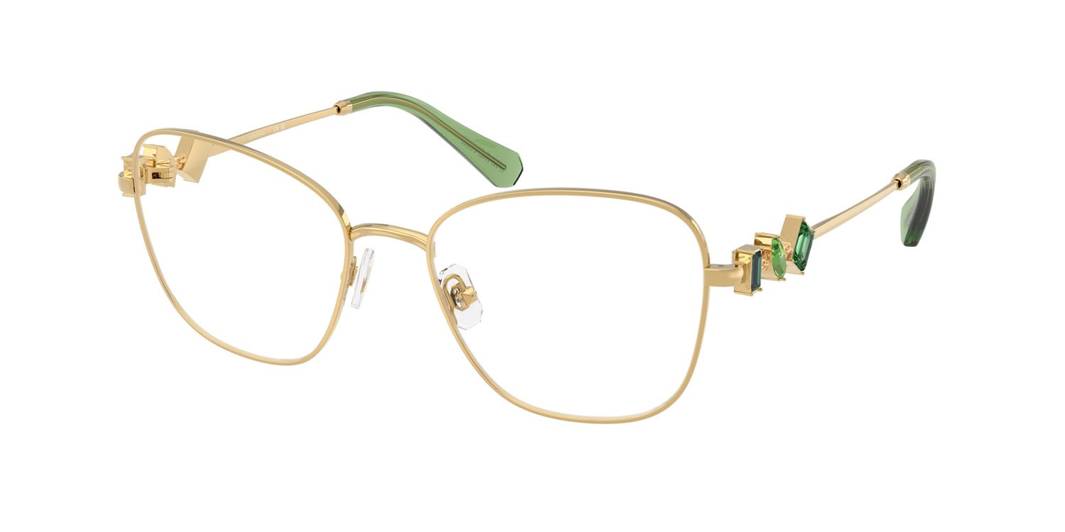 Eyeglasses Swarovski SK 1025 (404G) color oro shape irregular lenses lente demo