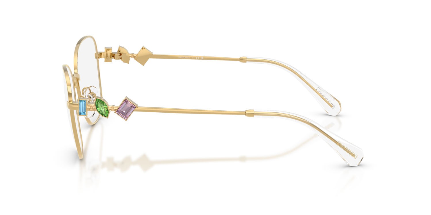 Eyeglasses Swarovski SK 1025 (404M) color oro shape irregular lenses lente demo