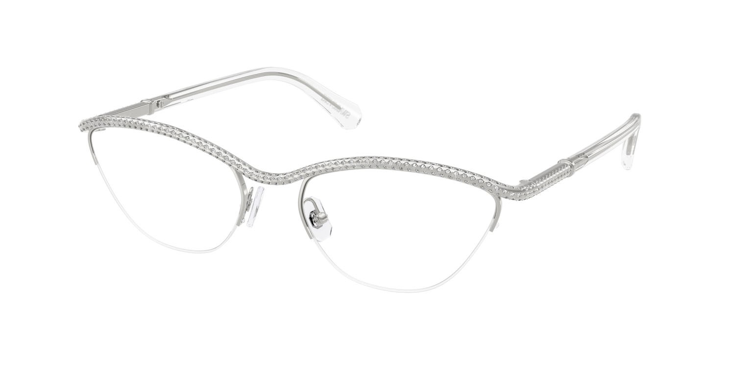 Eyeglasses Swarovski SK 1026 (4001) color argento shape oval lenses lente demo