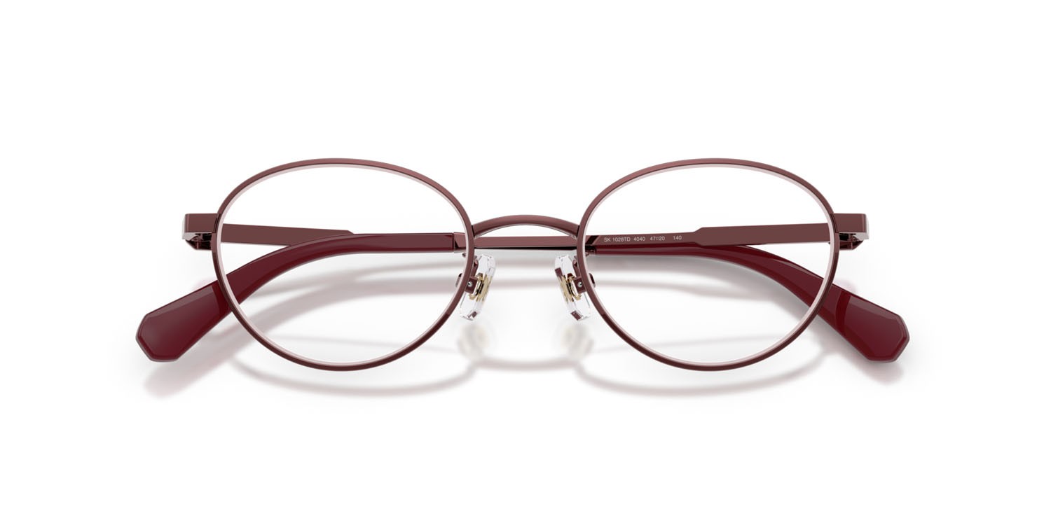 Occhiali da vista Swarovski SK 1028TD (4040) colore vinaccia forma rotondo lenti lente demo