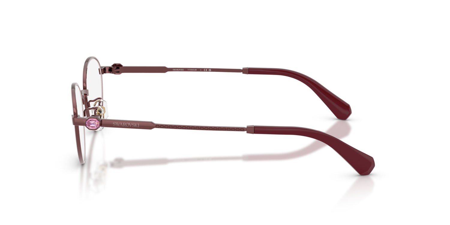 Occhiali da vista Swarovski SK 1028TD (4040) colore vinaccia forma rotondo lenti lente demo