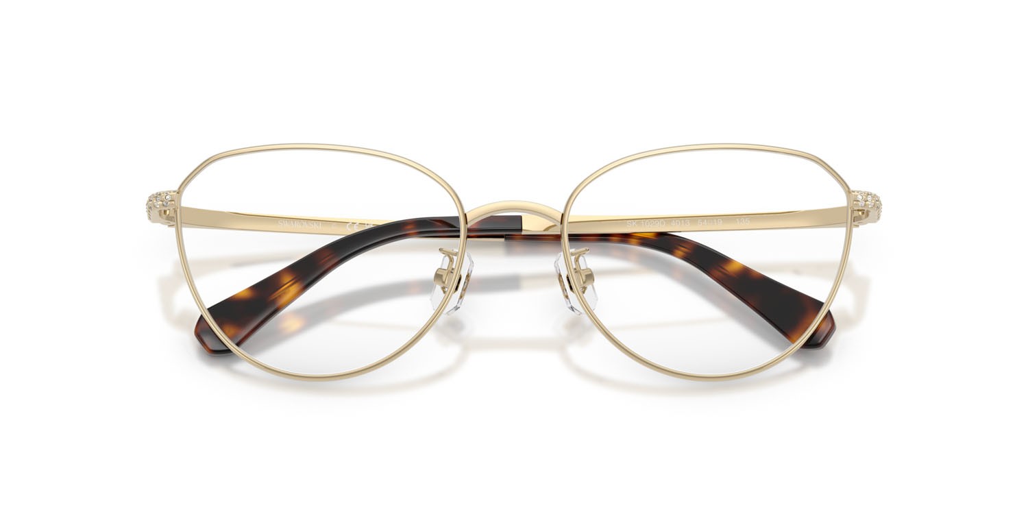 Occhiali da vista Swarovski SK 1029D (4013) colore oro pallido forma rotondo lenti lente demo