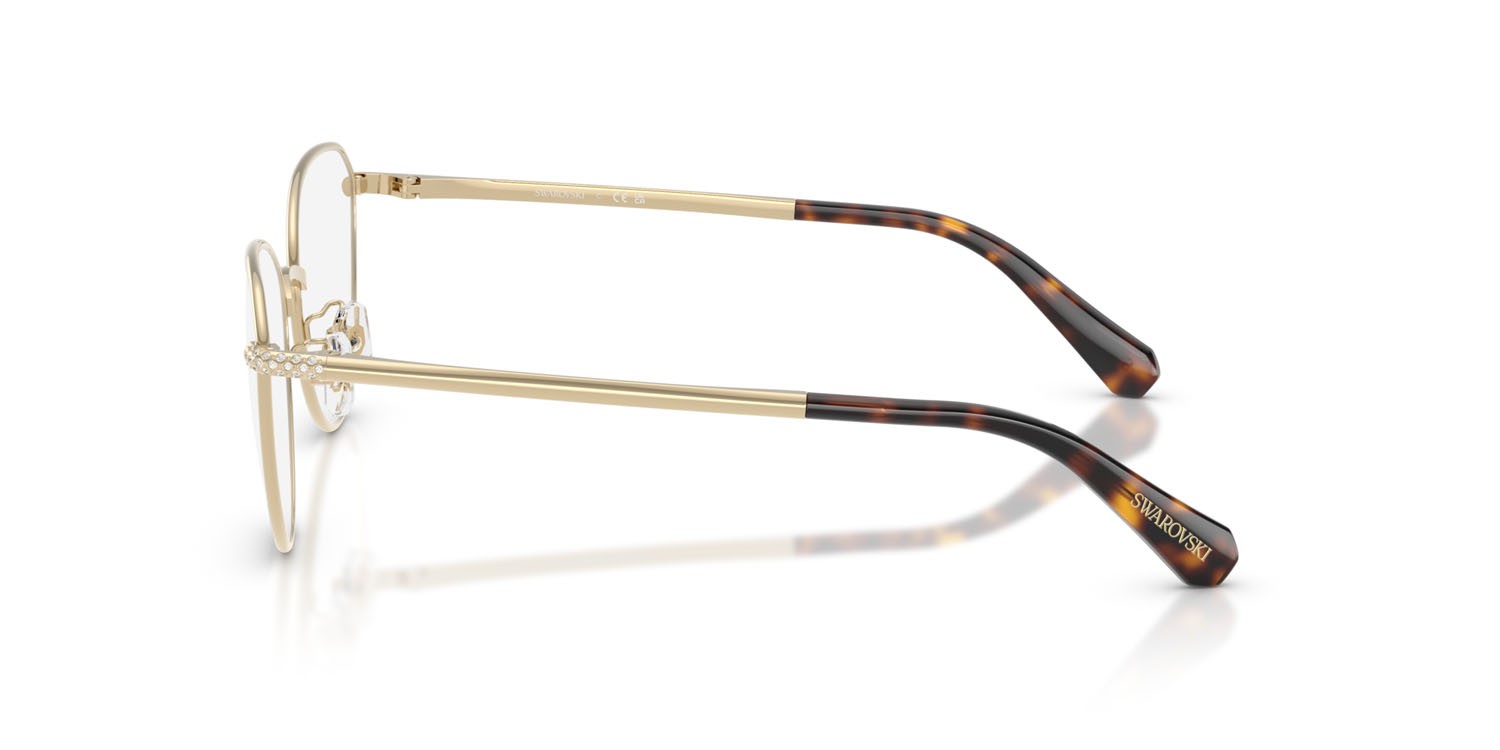 Occhiali da vista Swarovski SK 1029D (4013) colore oro pallido forma rotondo lenti lente demo