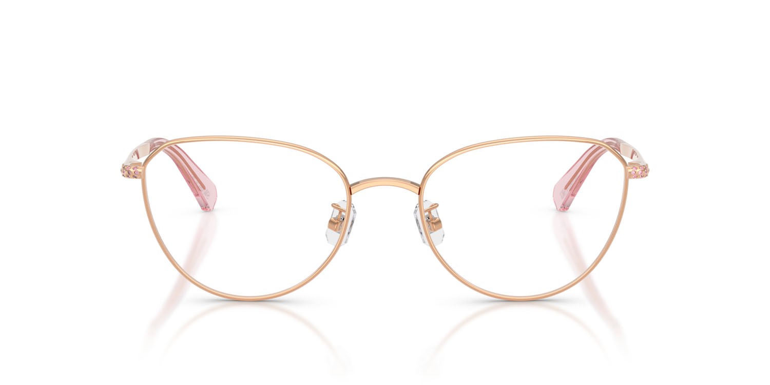 Eyeglasses Swarovski SK 1029D (4014) color oro rose shape round lenses lente demo