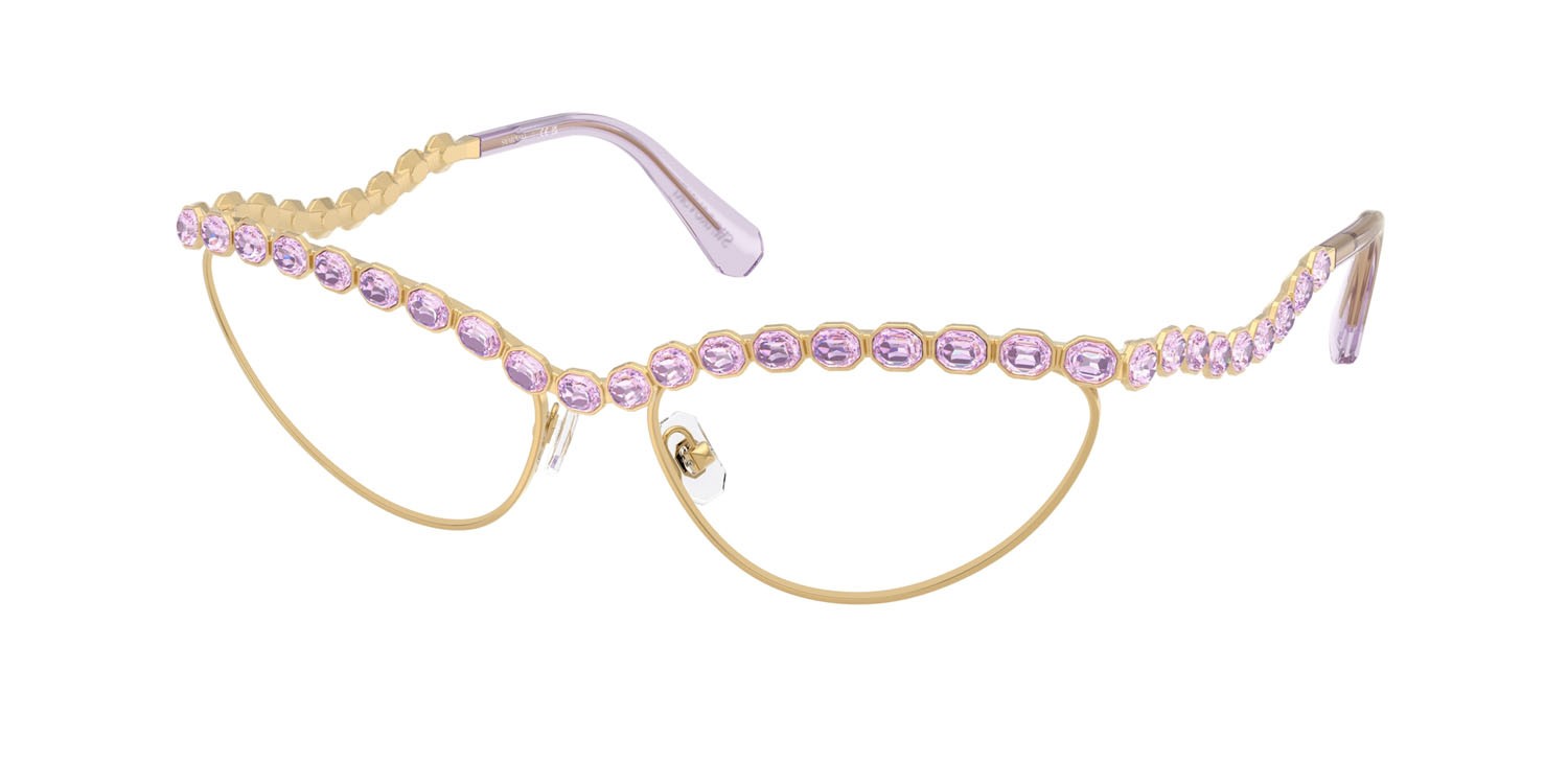 Eyeglasses Swarovski SK 1030 (4036) color oro shape cat eye lenses lente demo