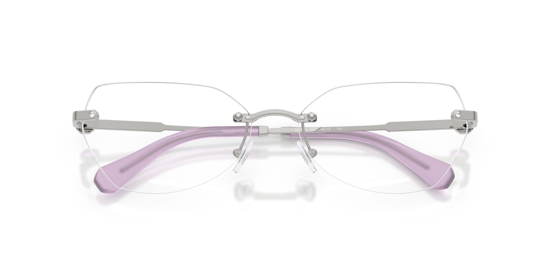 Eyeglasses Swarovski SK 1031 (4001) color argento shape irregular lenses lente demo