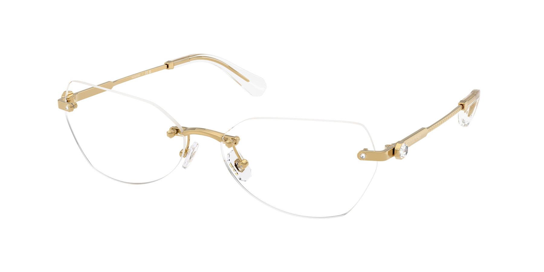 Eyeglasses Swarovski SK 1031 (4004) color oro shape irregular lenses lente demo